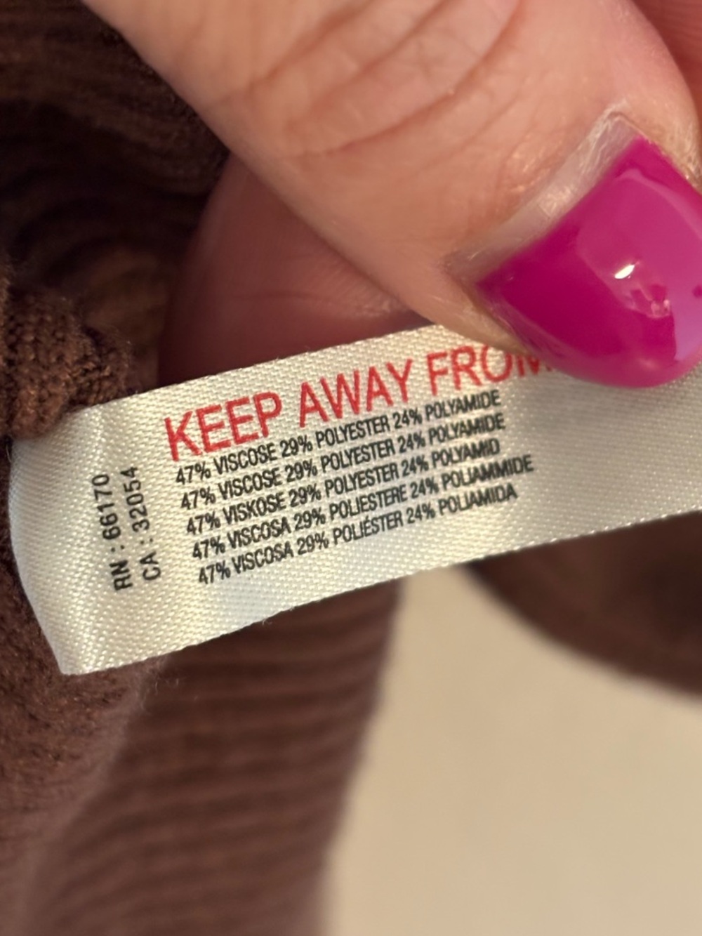 ANTHROPOLOGIE Daily Practice Slim V Neck Ribbed Dress in Brown (NO UNDER TOP) - Picture 5 of 6